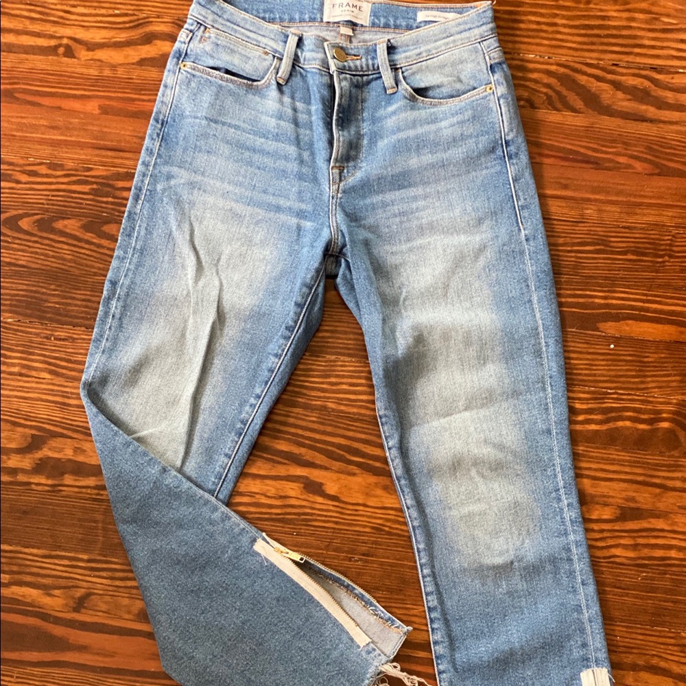 FRAME Le High Jeans with zipper ankle